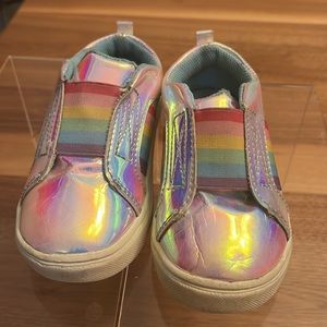 Wonder Nation used Girls Rainbow Sneakers -Size 8  | Color: Pink
